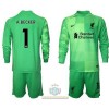 Maglia da Calcio Portiere a Maniche Lunghe Liverpool Alisson Becker 1 Casa 2021-22 per Bambino